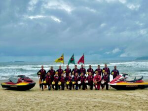 Curso de salvamento com moto aquática é marcado por fatos inéditos, em Florianópolis