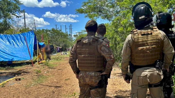 Ação da Polícia Militar impede invasão de terra em Florianópolis