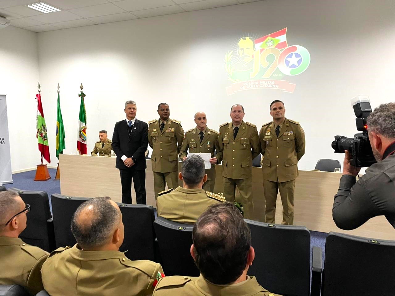 SSP participa de formatura do Curso de Aperfeiçoamento de Sargentos da PMSC