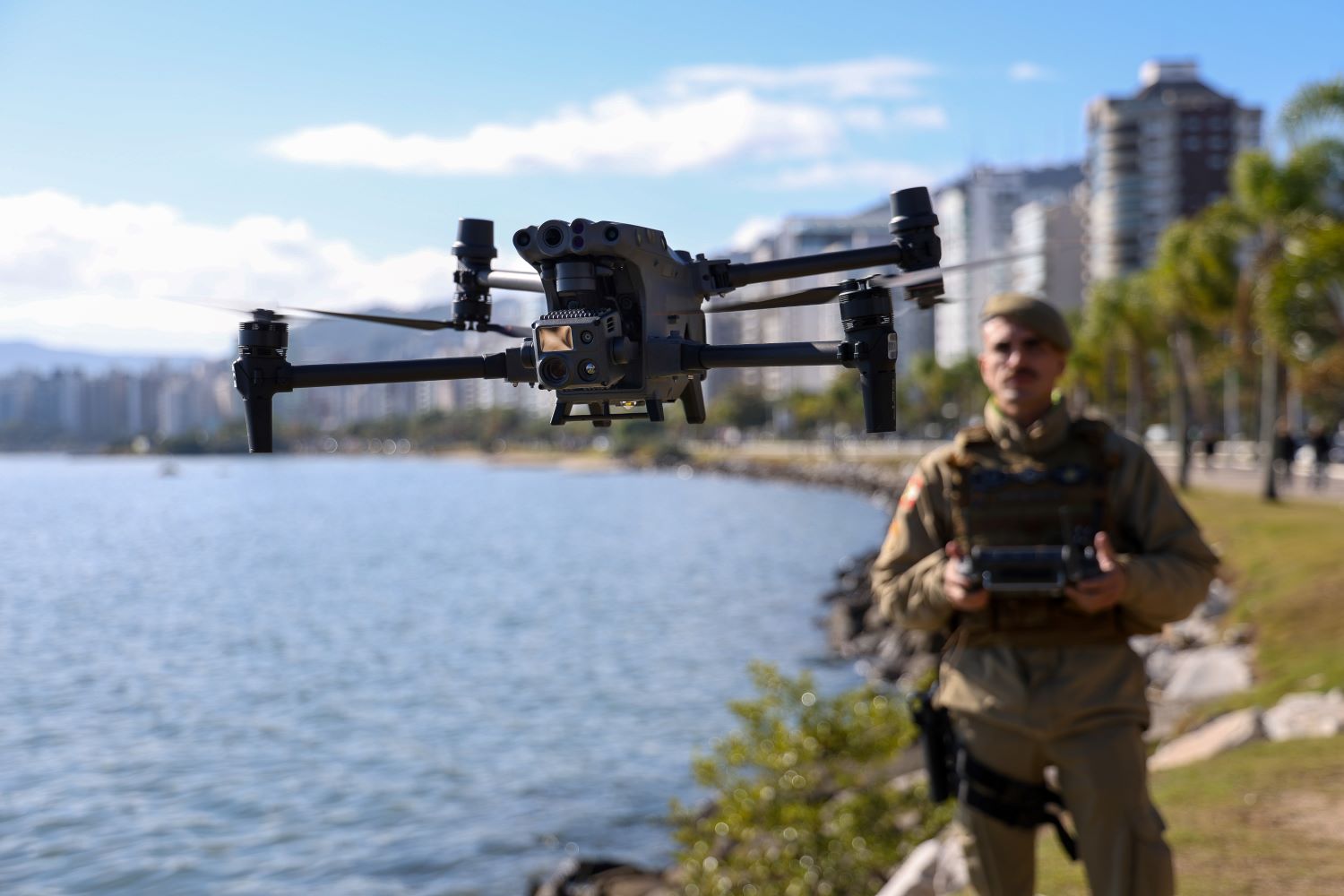 Estado mais seguro do país: testes de reconhecimento facial em eventos ganham reforço de drones