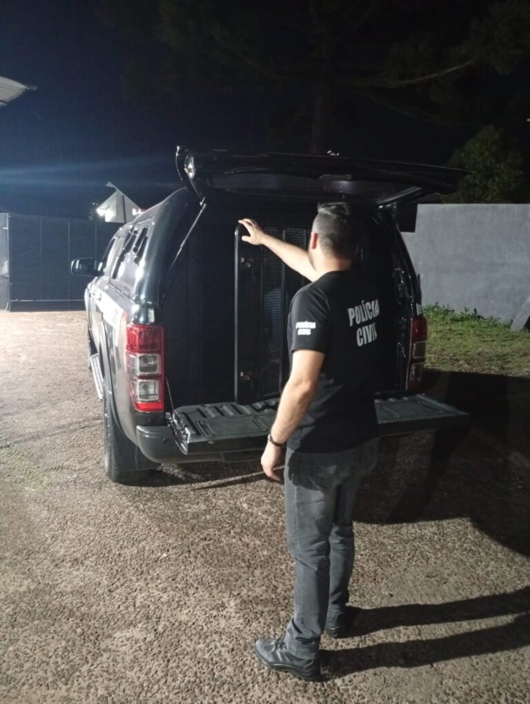 Polícia Civil cumpre prisão preventiva de suspeito de tentativa de homicídio, porte ilegal de arma de fogo e tráfico de entorpecentes em Abelardo Luz