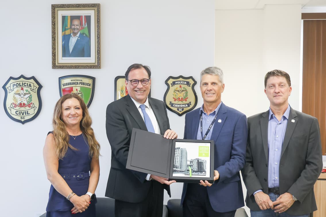 Secretaria da Segurança Pública recebe visita institucional do presidente do Tribunal de Justiça