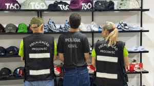 Operação da Polícia Civil apreende R$ 2,3 milhões em produtos piratas em Santa Catarina