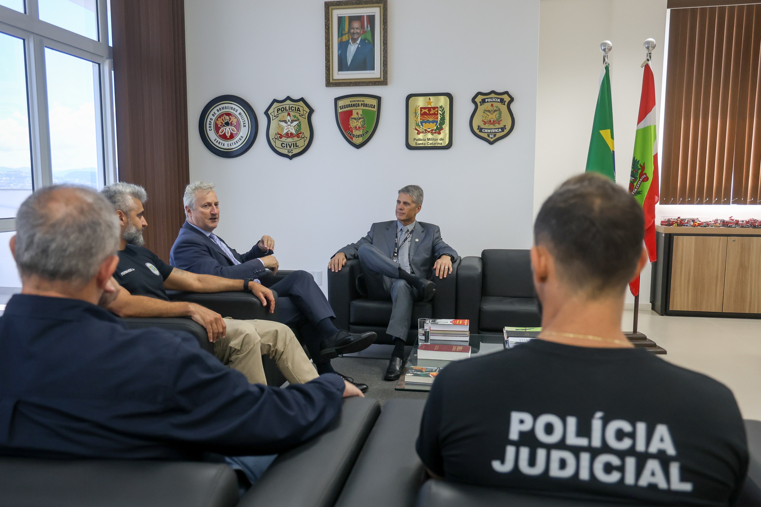 SSP-SC firma acordo com Justiça Federal e TRF4 para ampliar troca de informações e fortalecer inteligência