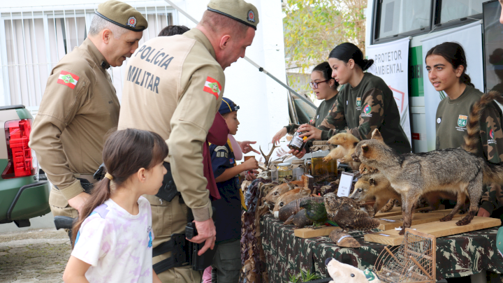Comando de Polícia Militar Ambiental participa da festa da Família no CFNP